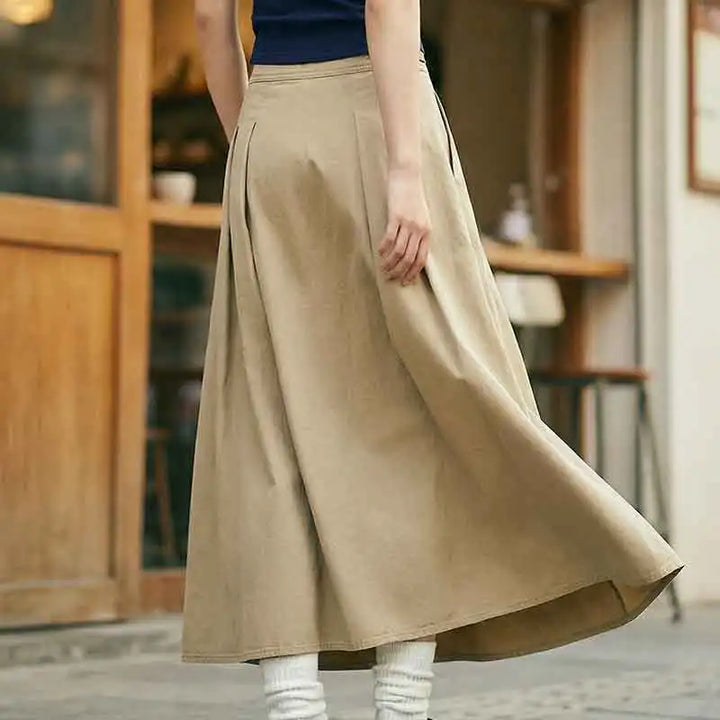 Fielding Pleated A-Line Skirt