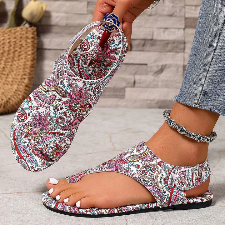Paisley Bohemia Flat Sandals