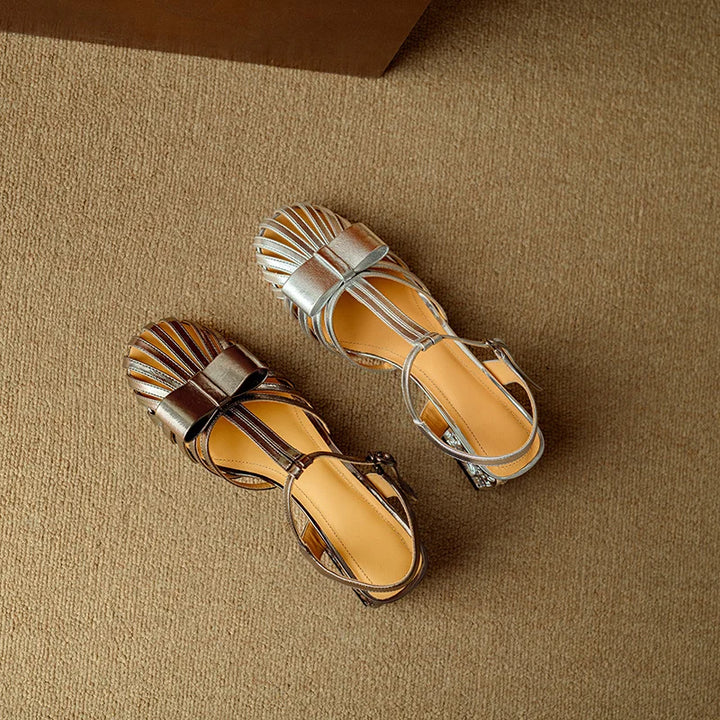 Bellamira Crystal Leather Sandals