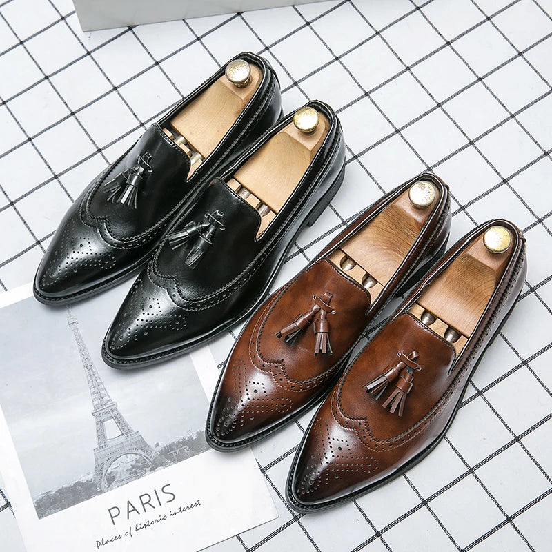 Bramwell Leather Tassel Loafers