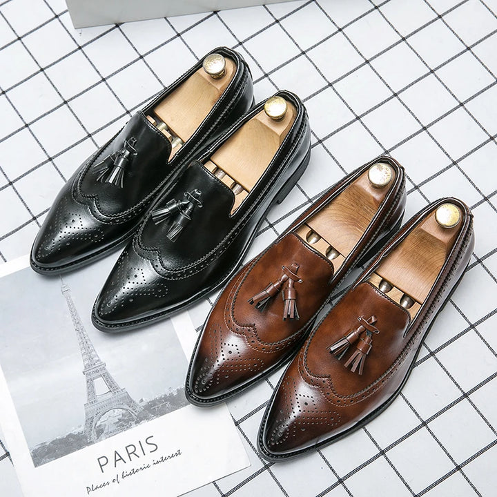 Bramwell Leather Tassel Loafers