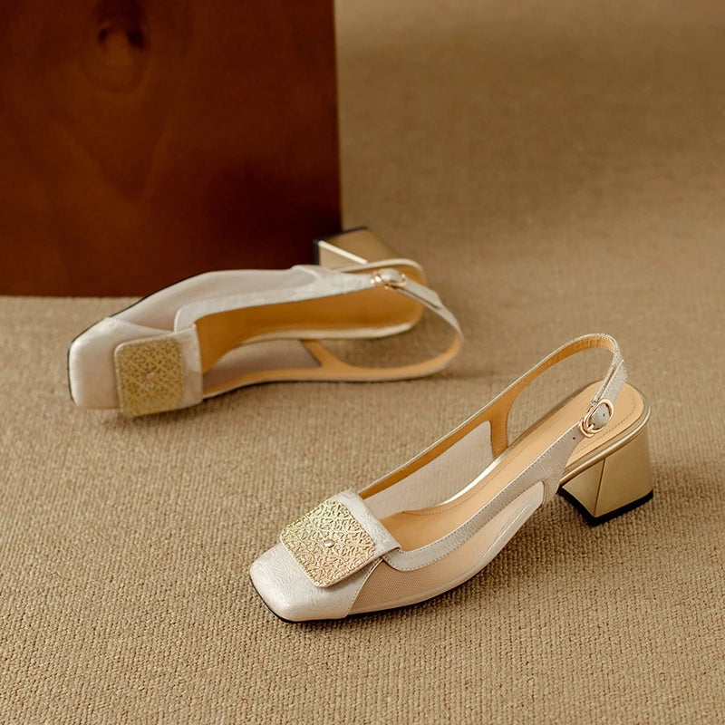 Veronese Mesh Slingback Heels