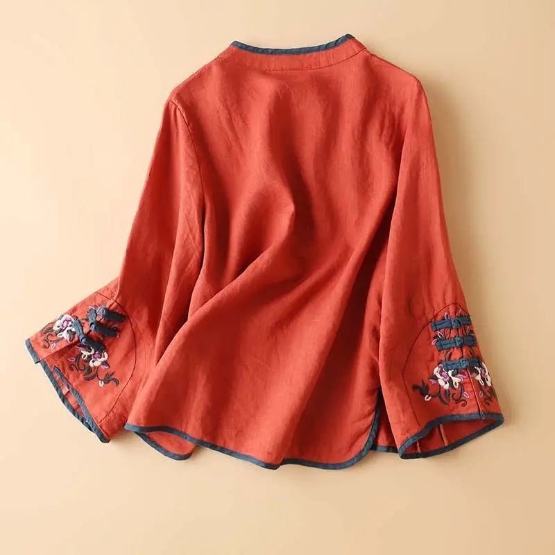 Jadefield Linen Blouse