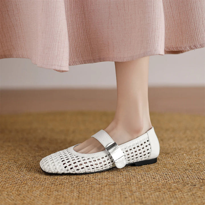 Intreccio Woven Mary Jane Flats