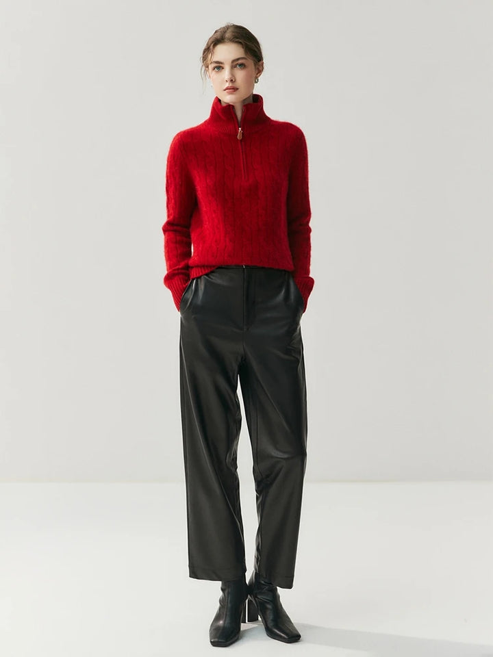 Claudette Cashmere Quarter Zip