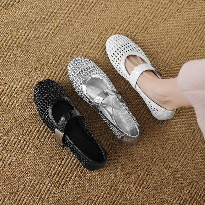 Intreccio Woven Mary Jane Flats
