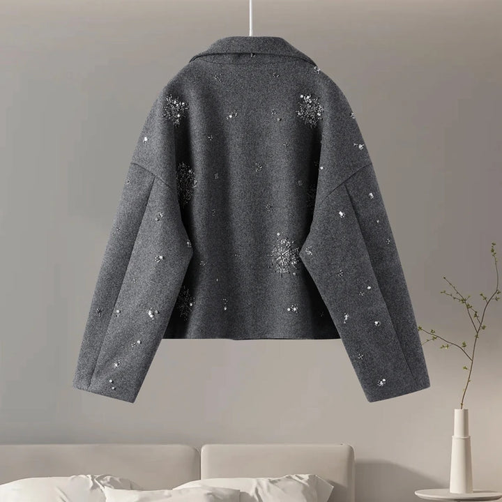 Snowflake Wool Statement Jacket