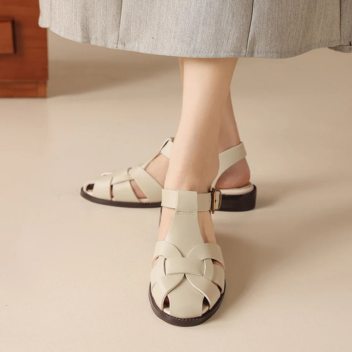 Marcella Caged Leather Sandals
