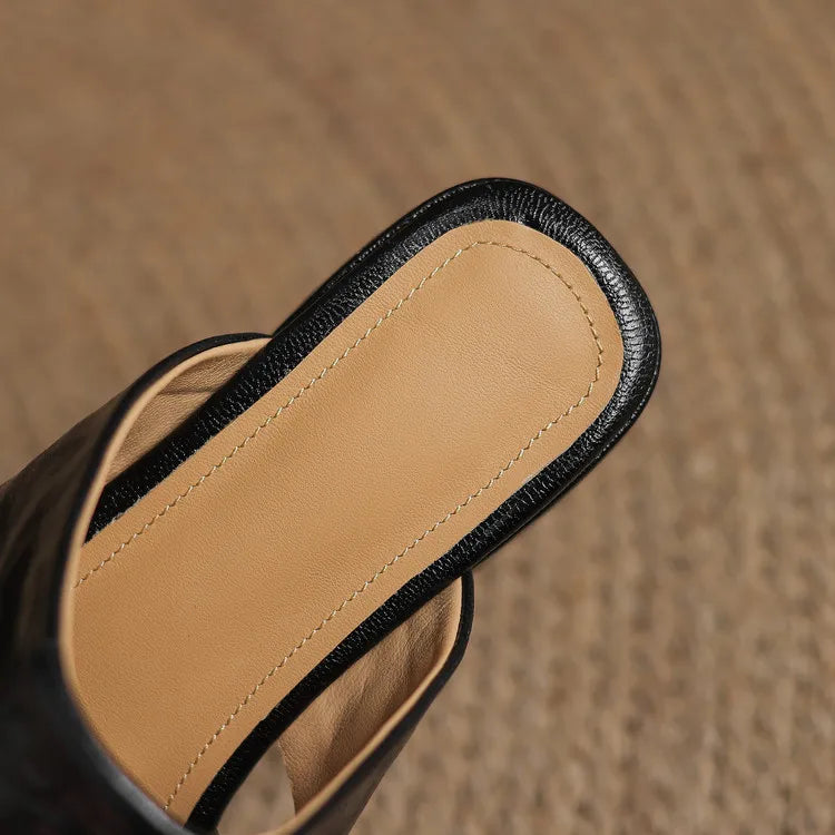 Amara Leather Mules