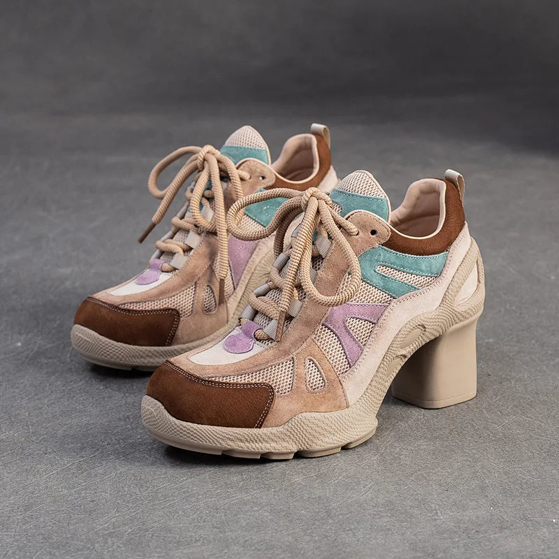 Patchina Colorblock Sport Heels