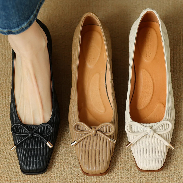 Carrara Ridged Leather Shoes