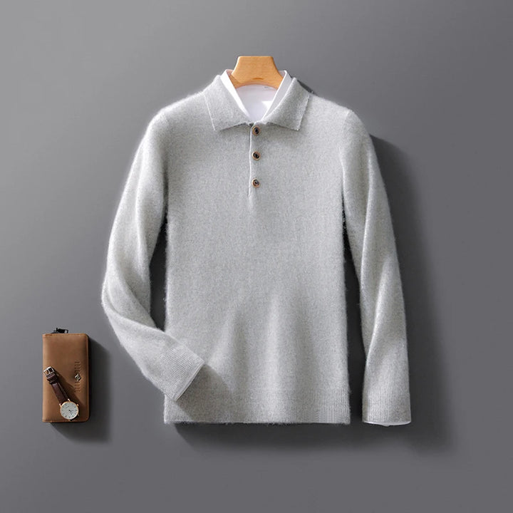 Grant Wool Polo Sweater