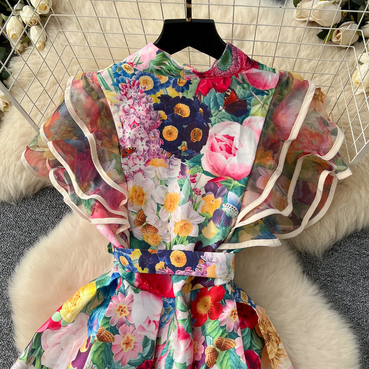 Painted Orchid Maxi Dress