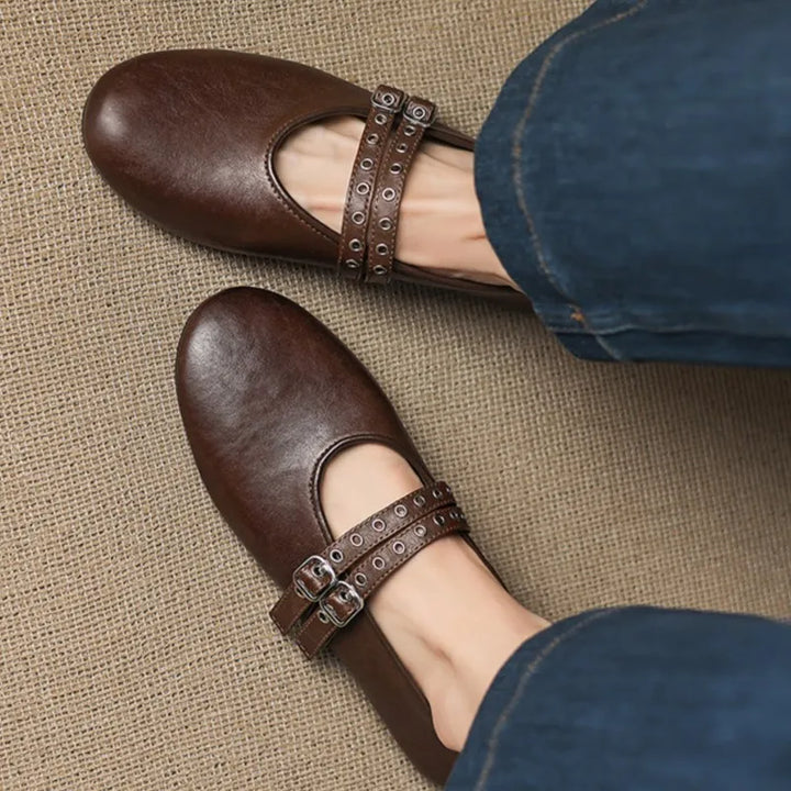 Valentina Buckle Flats