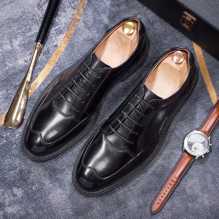 Galleria Apron-Toe Derby Shoes