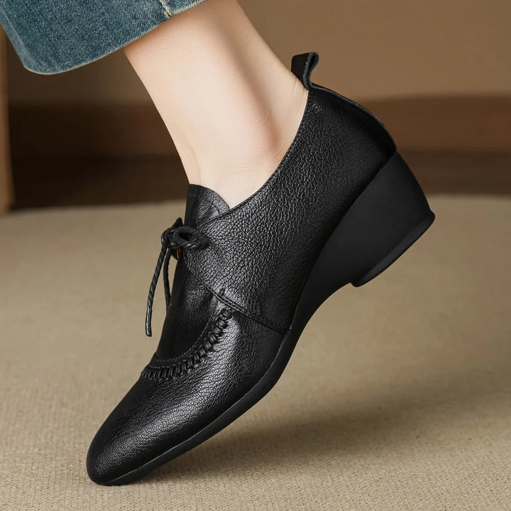 Eleanor Wedge Leather Shoes