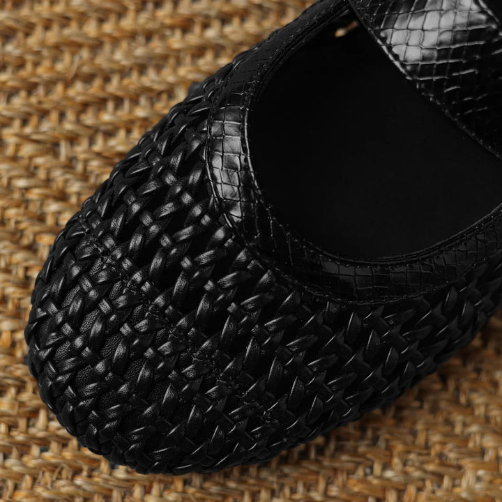 Intreccio Woven Mary Jane Flats