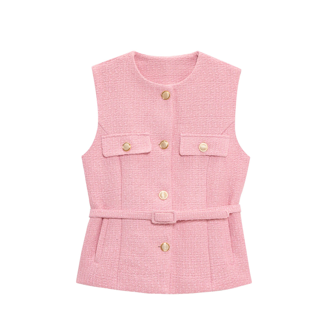 Delphine Tweed Vest