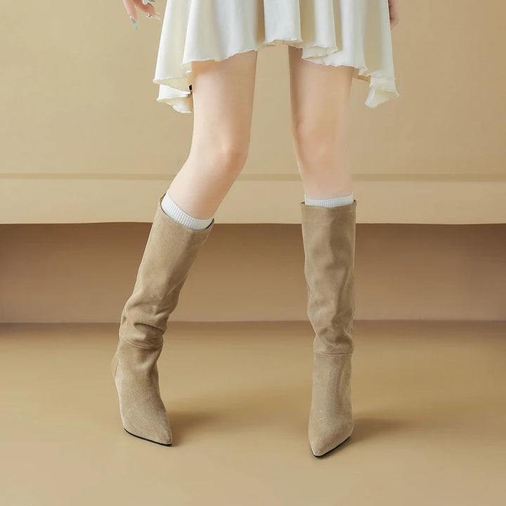 Marcona Suede Knee Boots