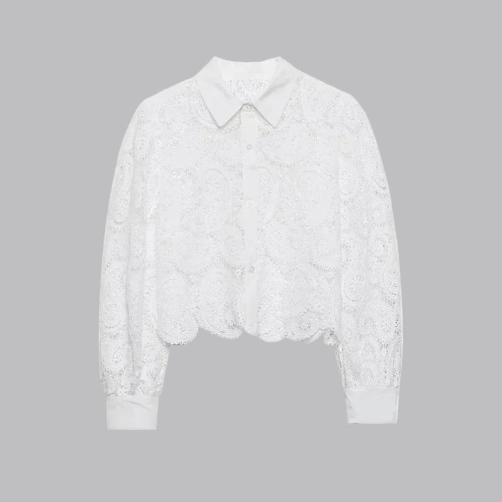 Vivienne Lace Button Shirt