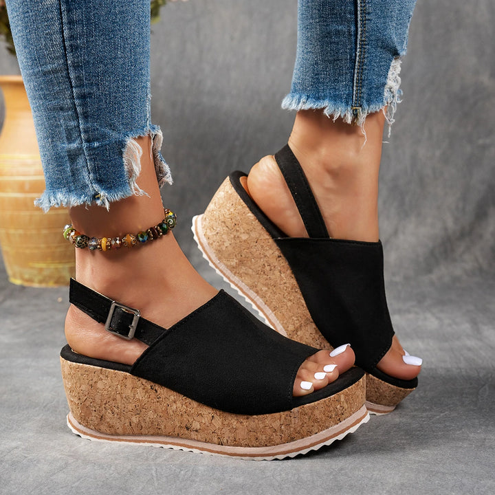 Sughera Cork Wedge Sandals
