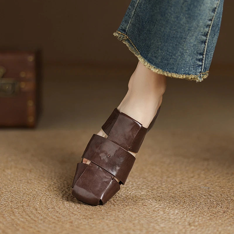 Amara Leather Mules