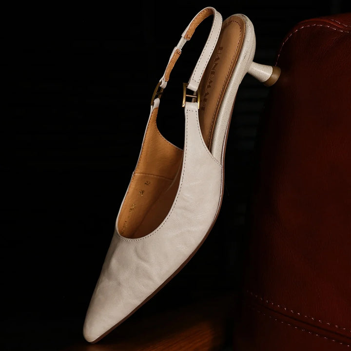Valina Leather Slingbacks