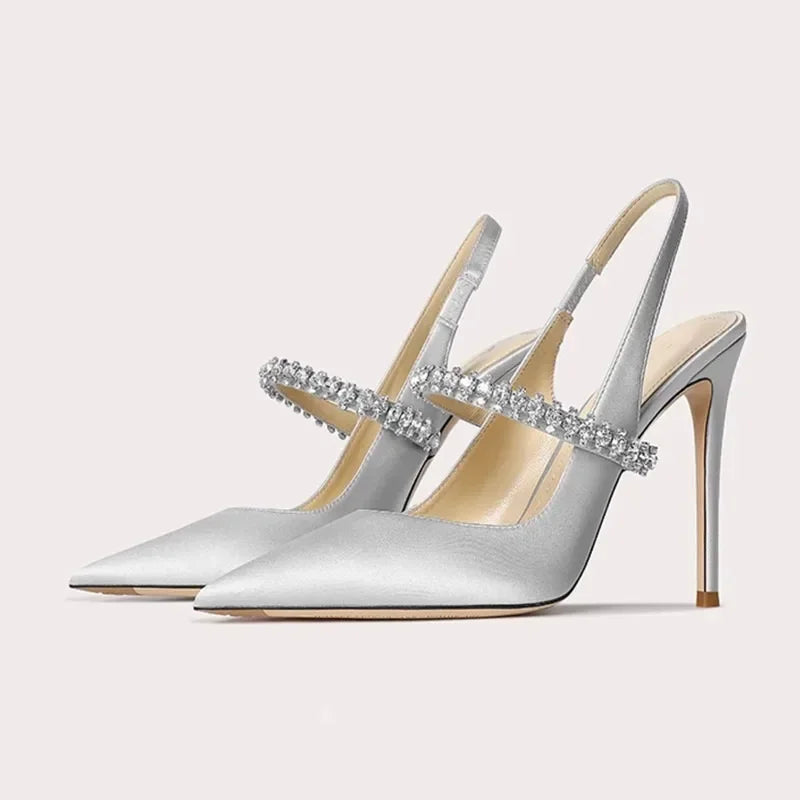 Stellina Crystal Strap Slingbacks