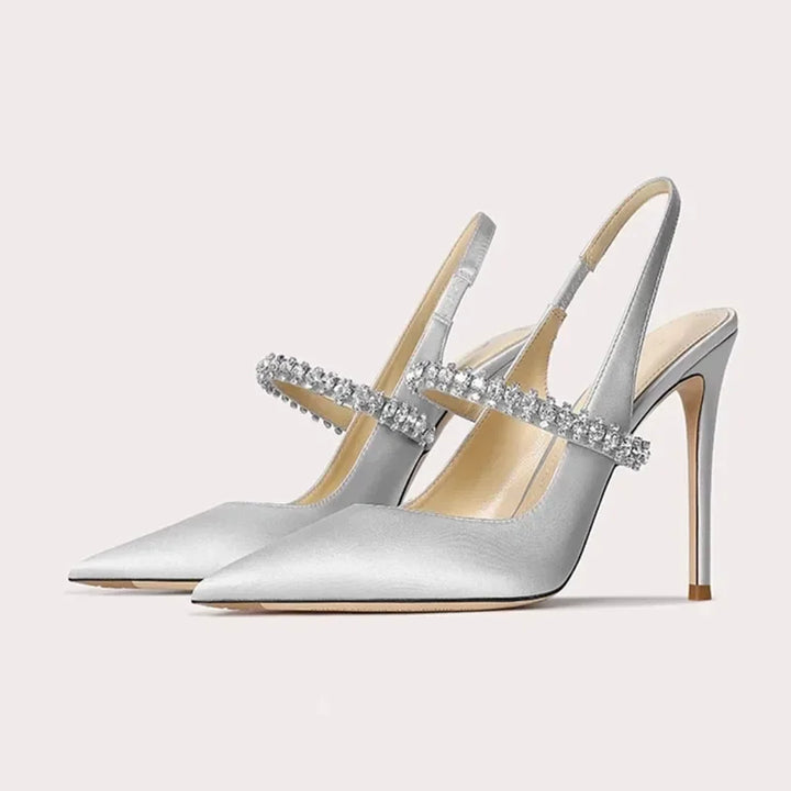 Stellina Crystal Strap Slingbacks