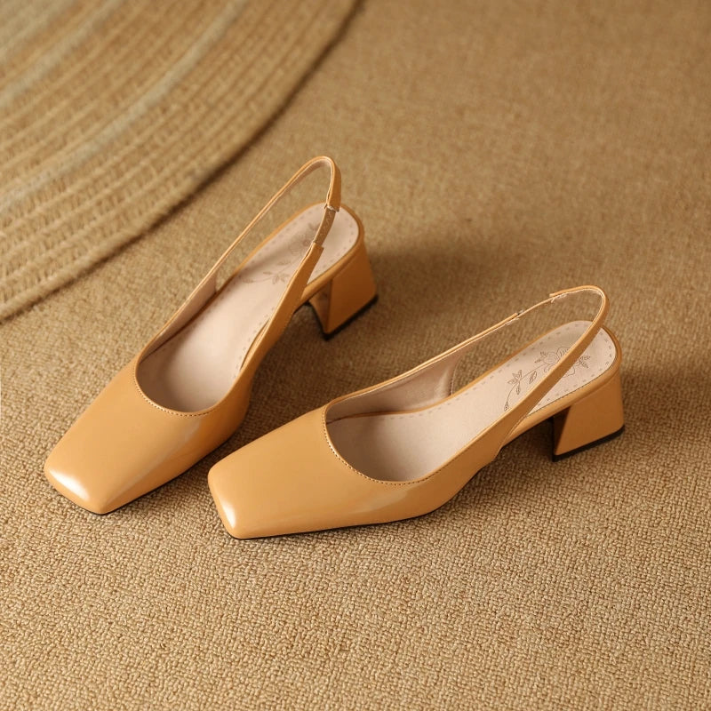 Selena Lacquer Slingbacks