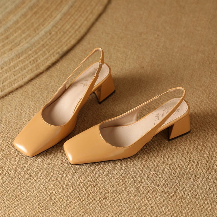 Selena Lacquer Slingbacks