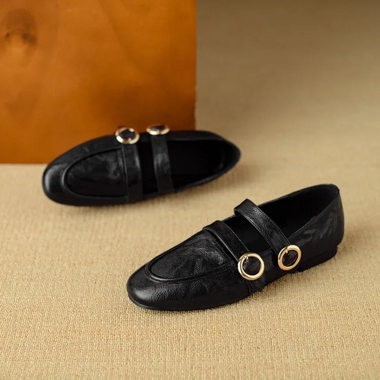 Fiora Buckle Flats