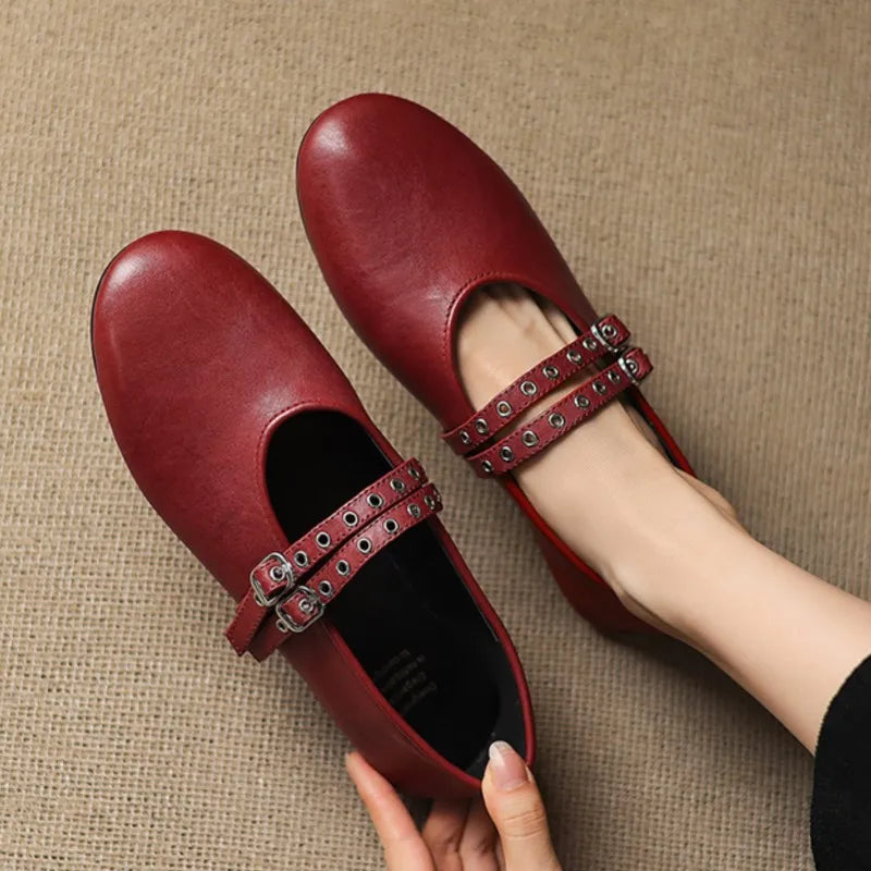 Valentina Buckle Flats