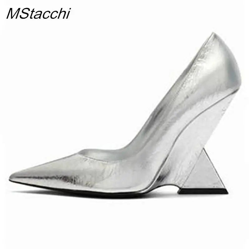 Piramide Sculpted Heel Pumps