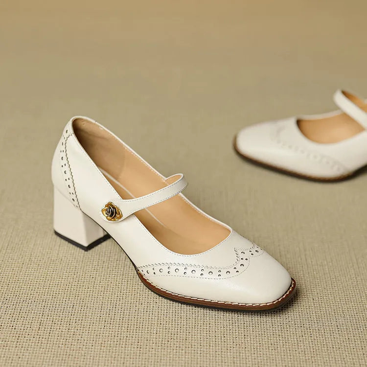 Hartleigh Brogue Mary Janes