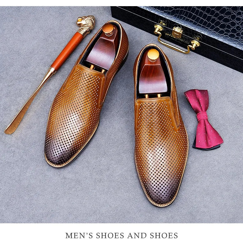 Traforato Perforated Leather Loafers