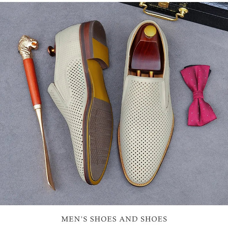 Traforato Perforated Leather Loafers