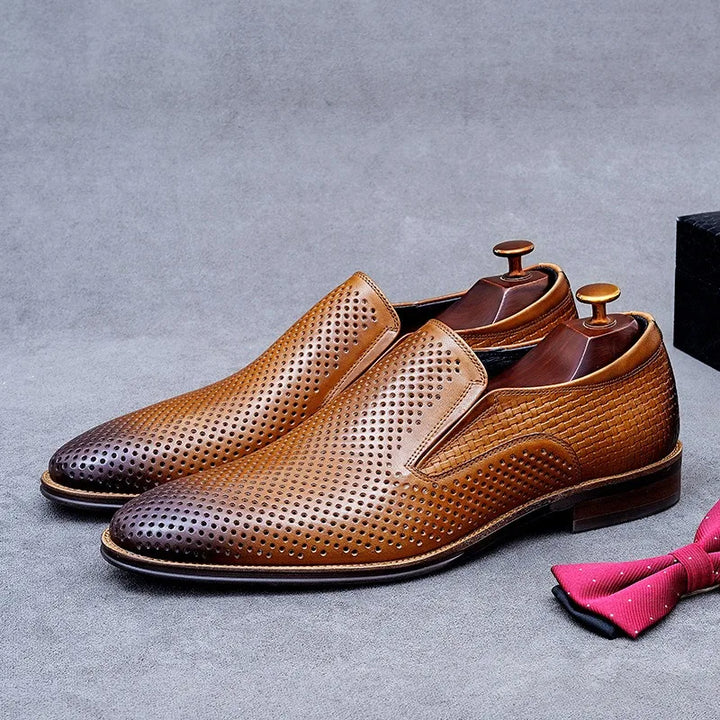Traforato Perforated Leather Loafers