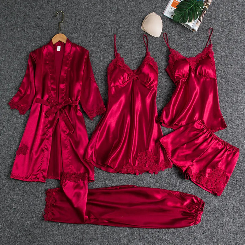 Afterglow 5 Pc Satin Set