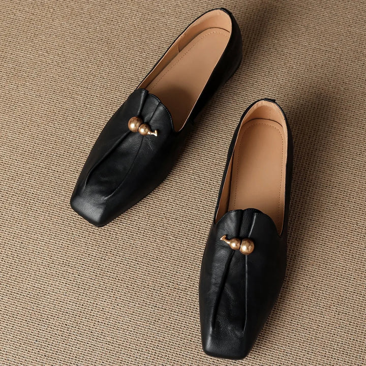 Zucchetta Gourd-Charm Square-Toe Loafers