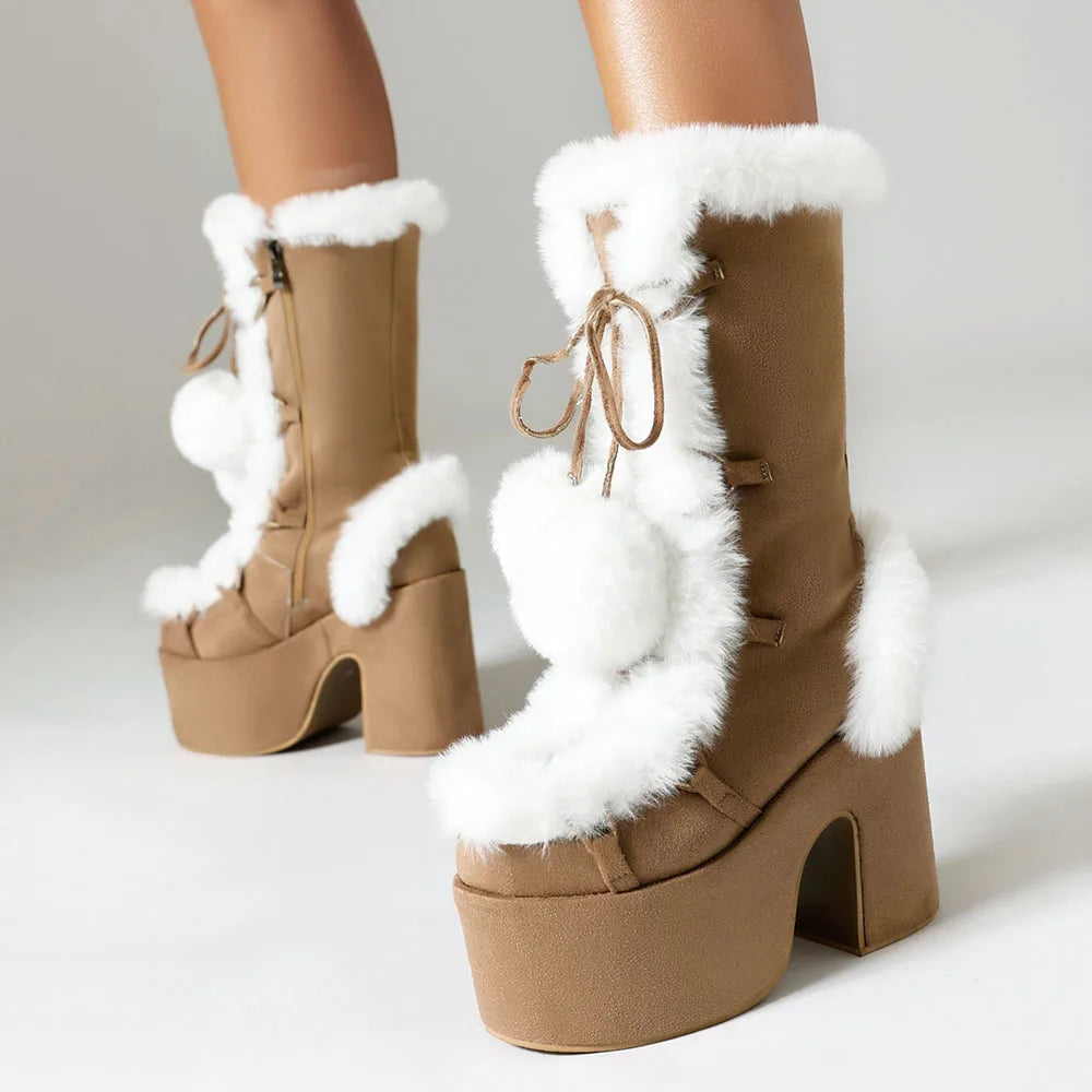 Lumi Fur Platform Boots