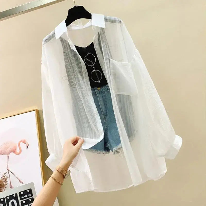 Brezzina Sheer Chiffon Shirt
