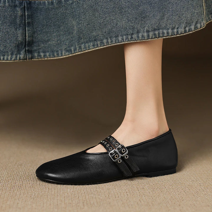 Valentina Buckle Flats