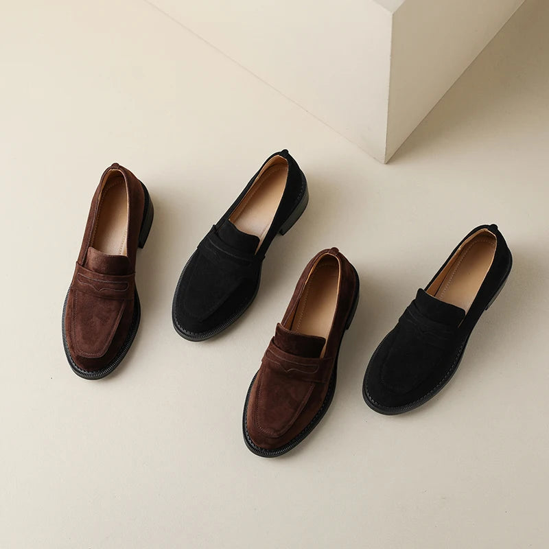 Corvani Suede Loafers