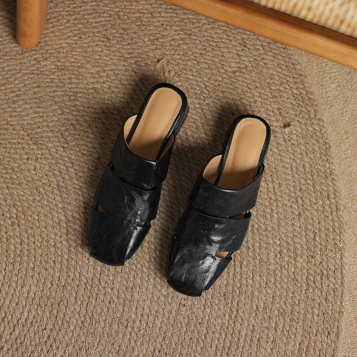 Amara Leather Mules