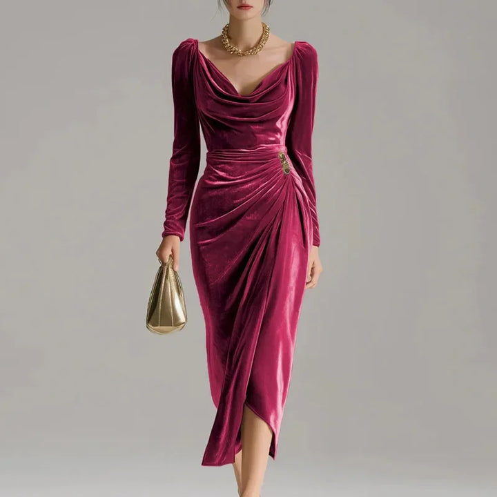 Elysian Ruched Midi Dress