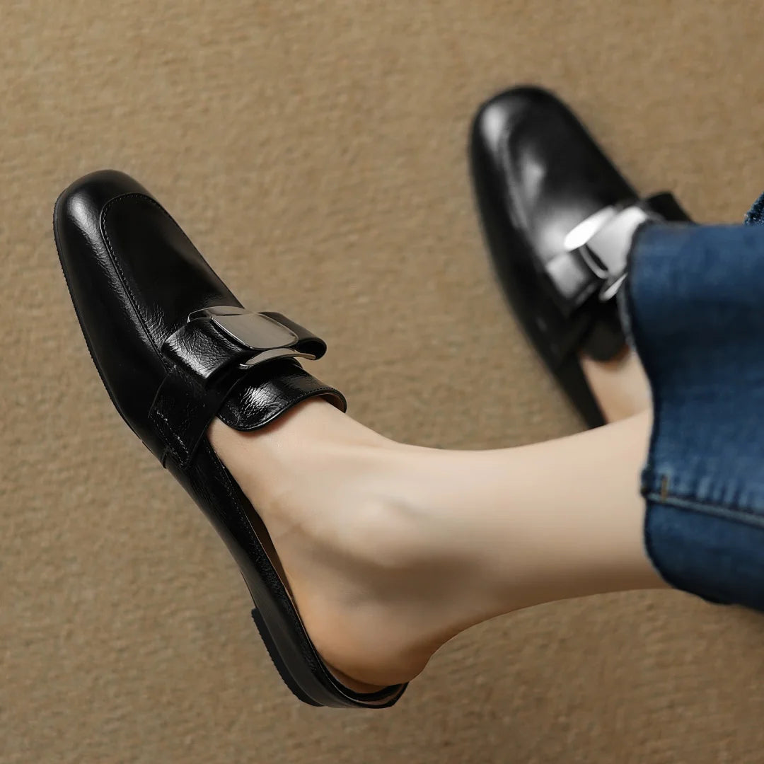 Silverkiss Leather Mules