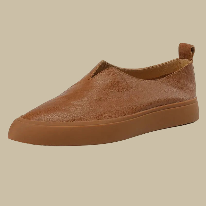 Valenza V-Cut Leather Loafers