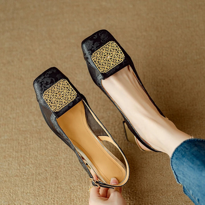 Veronese Mesh Slingback Heels