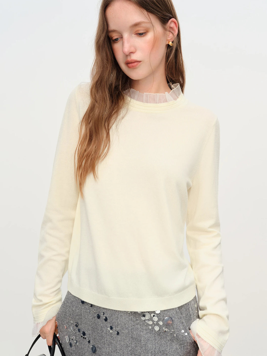 Roselle Wool Mock Neck